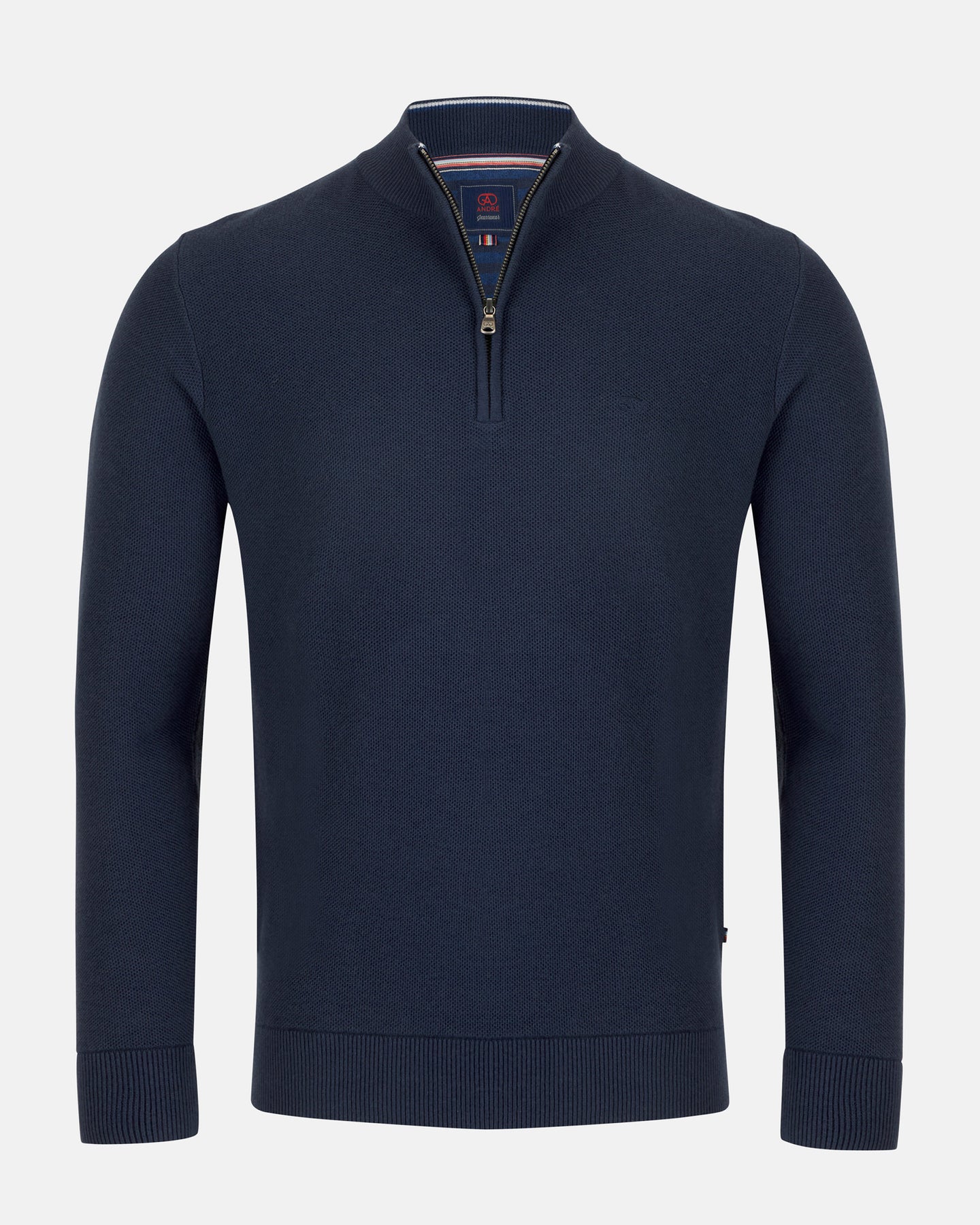 Andre Madrid Half Zip Sweater - Navy