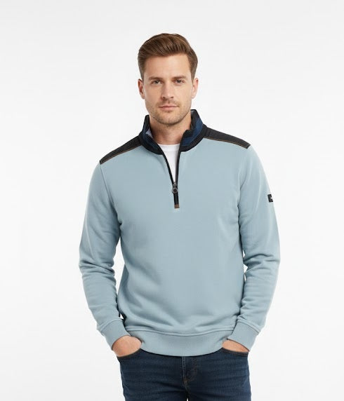 6th Sense Quinn Half Zip Sweatshirt - Blue