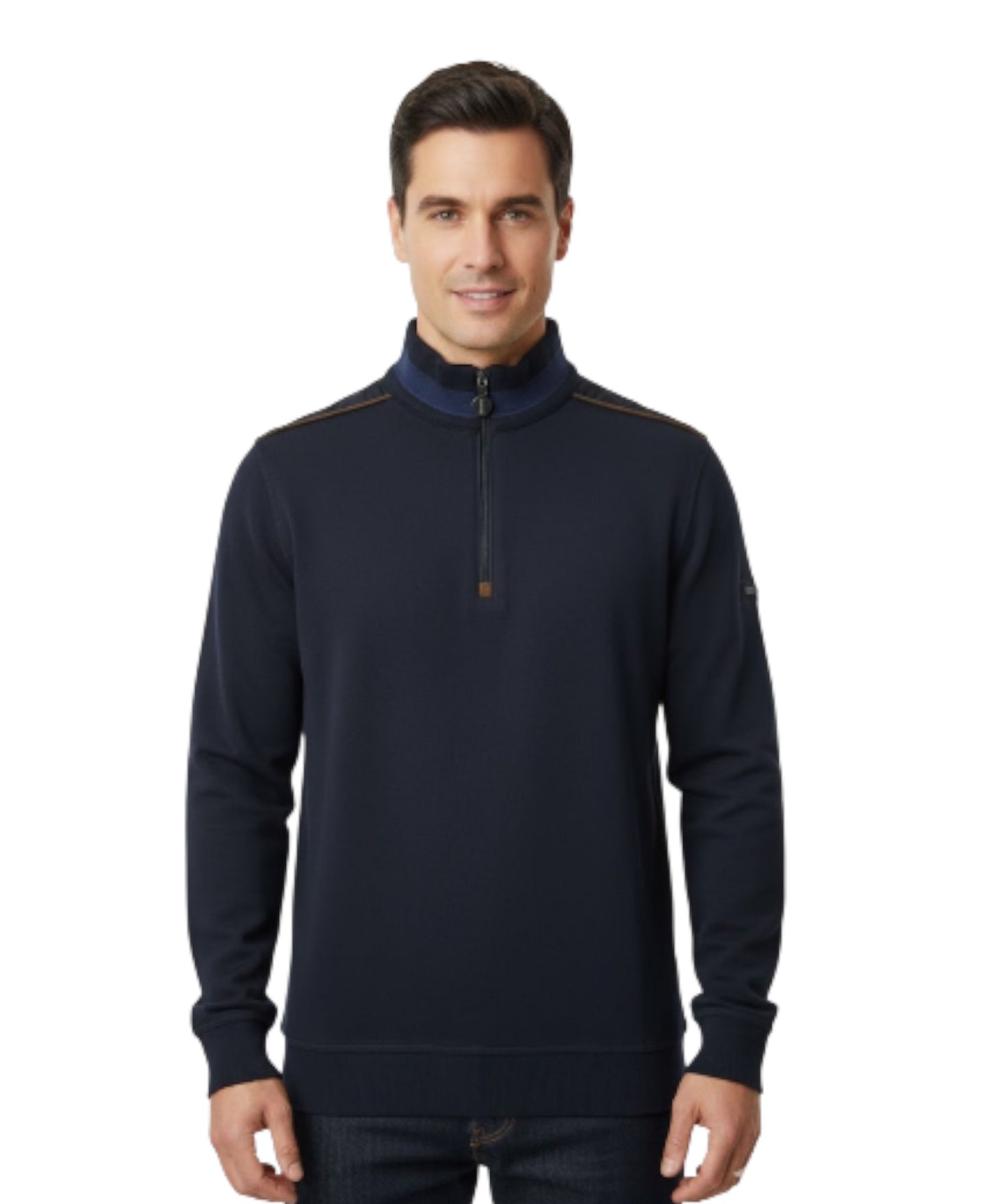 6th Sense Quinn Half Zip Sweatshirt - Navy