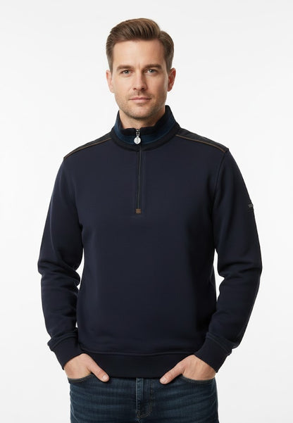 6th Sense Quinn Half Zip Sweatshirt - Saphire