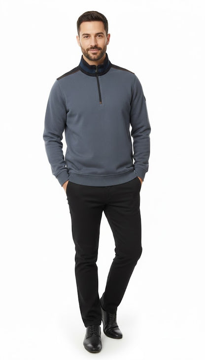 6th Sense Quinn Half Zip Sweatshirt - Turbulence