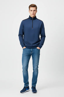 6th Sense Quinn Half Zip Sweatshirt - Medieval