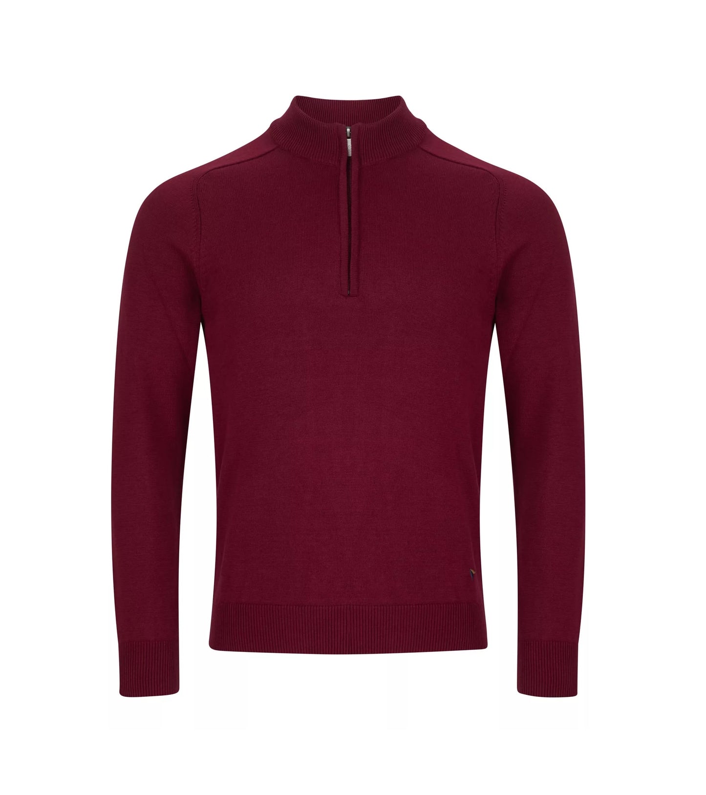 Daniel Grahame Half Zip Long Sleeve Sweatshirt - Red