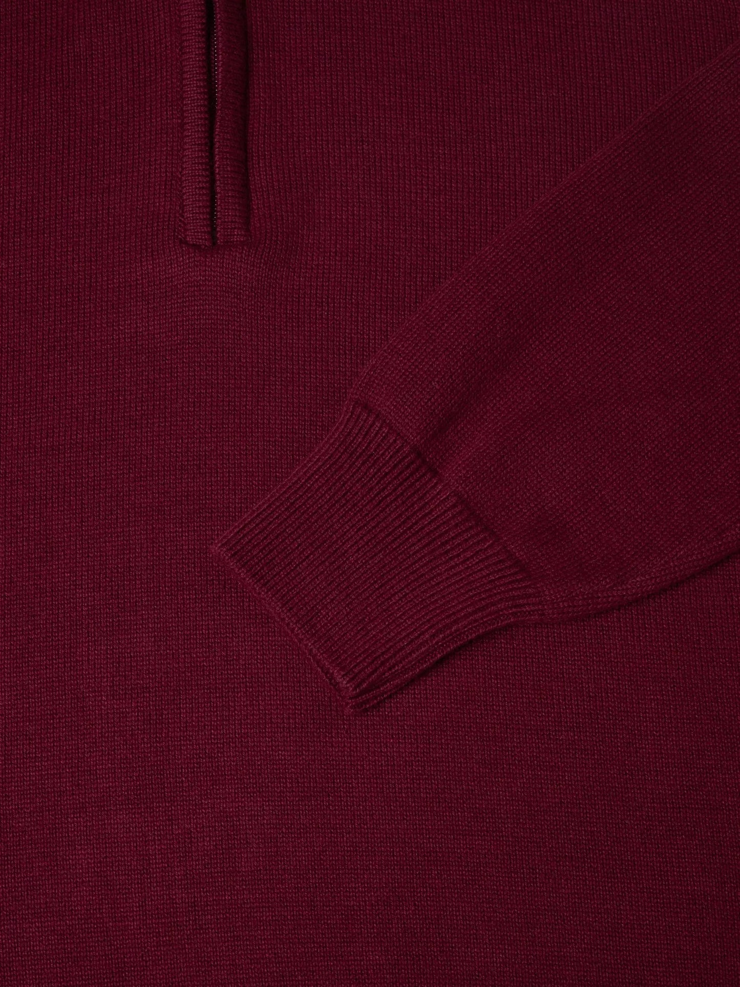 Daniel Grahame Half Zip Long Sleeve Sweatshirt - Red