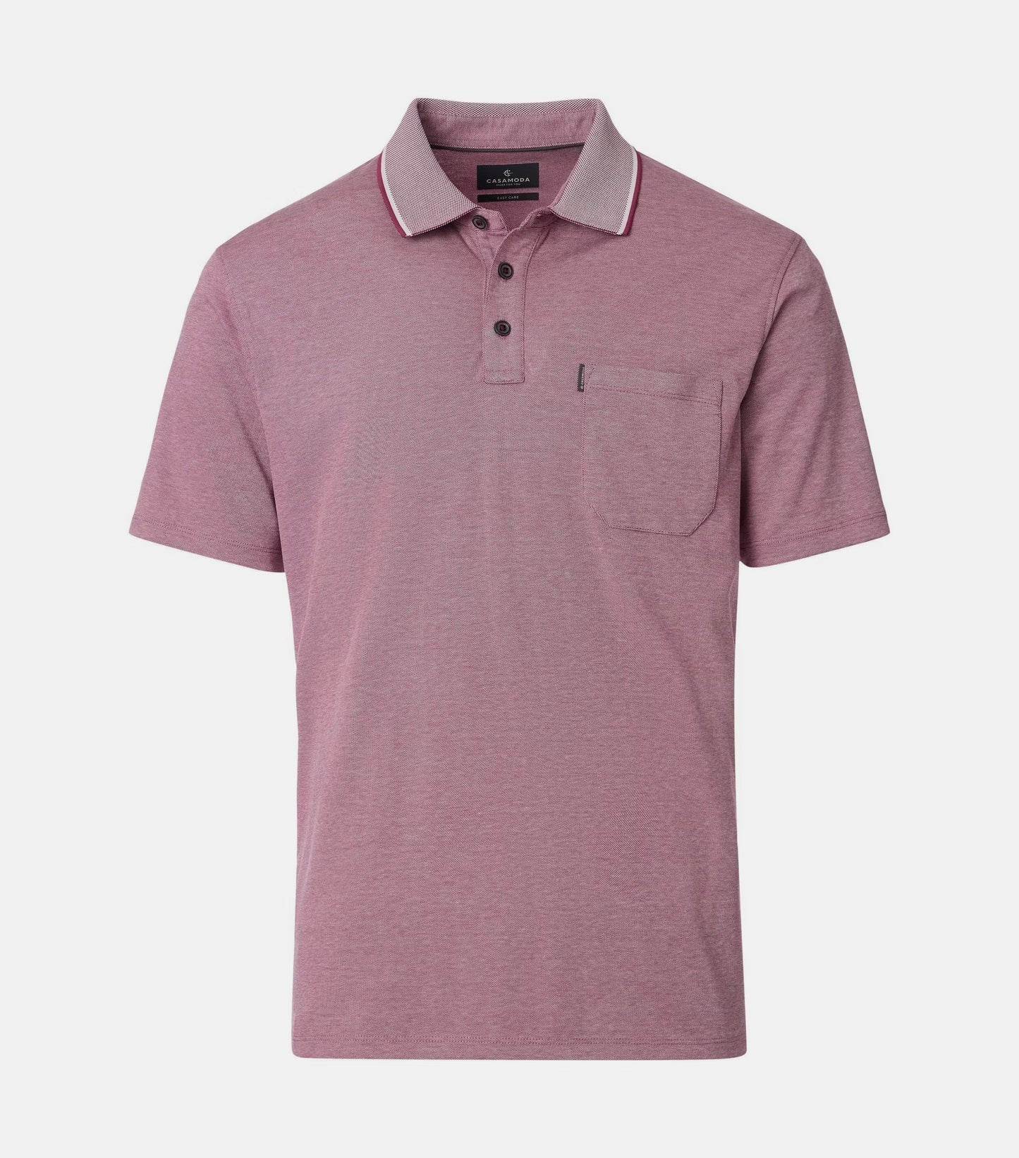 Casa Moda Short Sleeve Polo Shirt 438 - Light Red