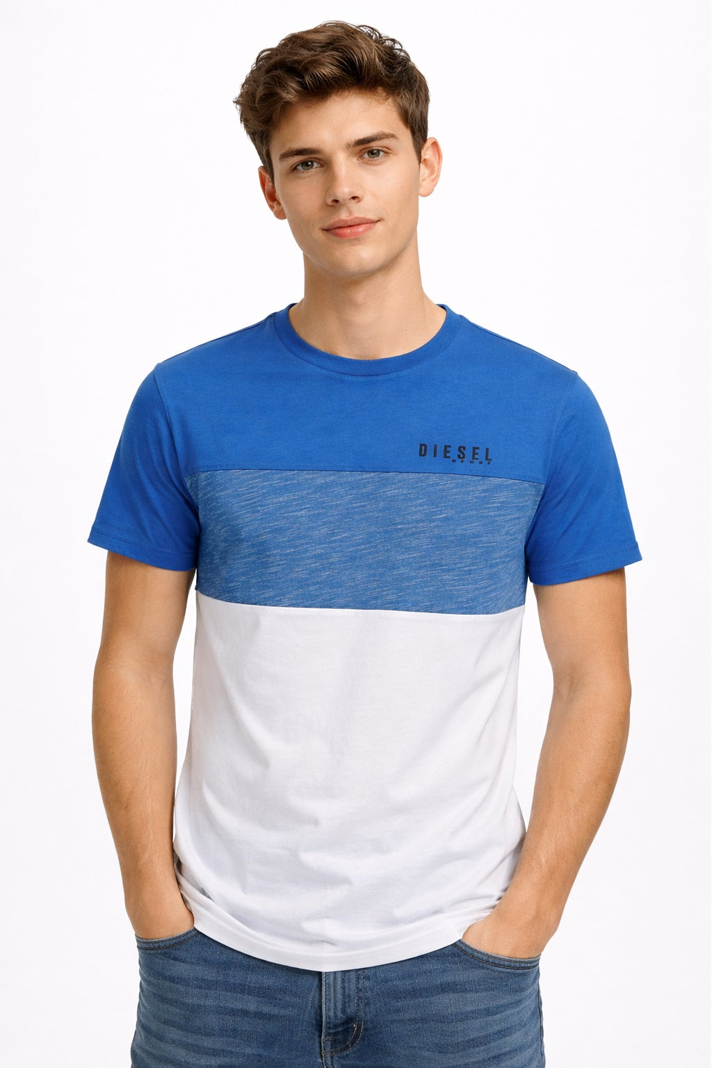 Diesel Sport Reed Short Sleeve T-Shirt - Blue