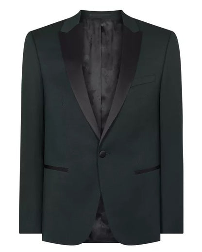 Remus Uomo Russo Slim Fit Tuxedo Jacket - Dark Green