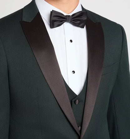 Remus Uomo Russo Slim Fit Tuxedo Jacket - Dark Green