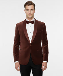Remus Uomo Romeo Slim Fit Tuxedo Jacket - Dark Red