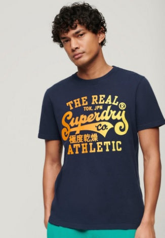 Superdry Reworked Classics Graphic T-Shirt - Navy Marl