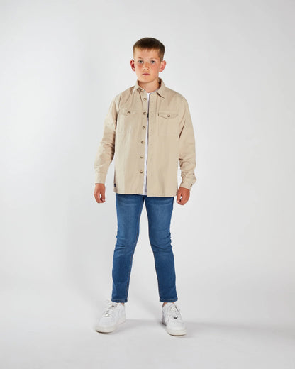 Boys Diesel Rowan Over Shirt - Sand