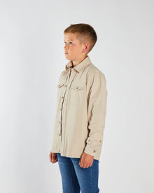 Boys Diesel Rowan Over Shirt - Sand