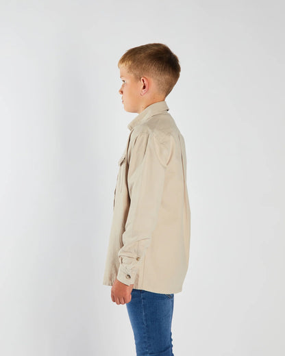 Boys Diesel Rowan Over Shirt - Sand