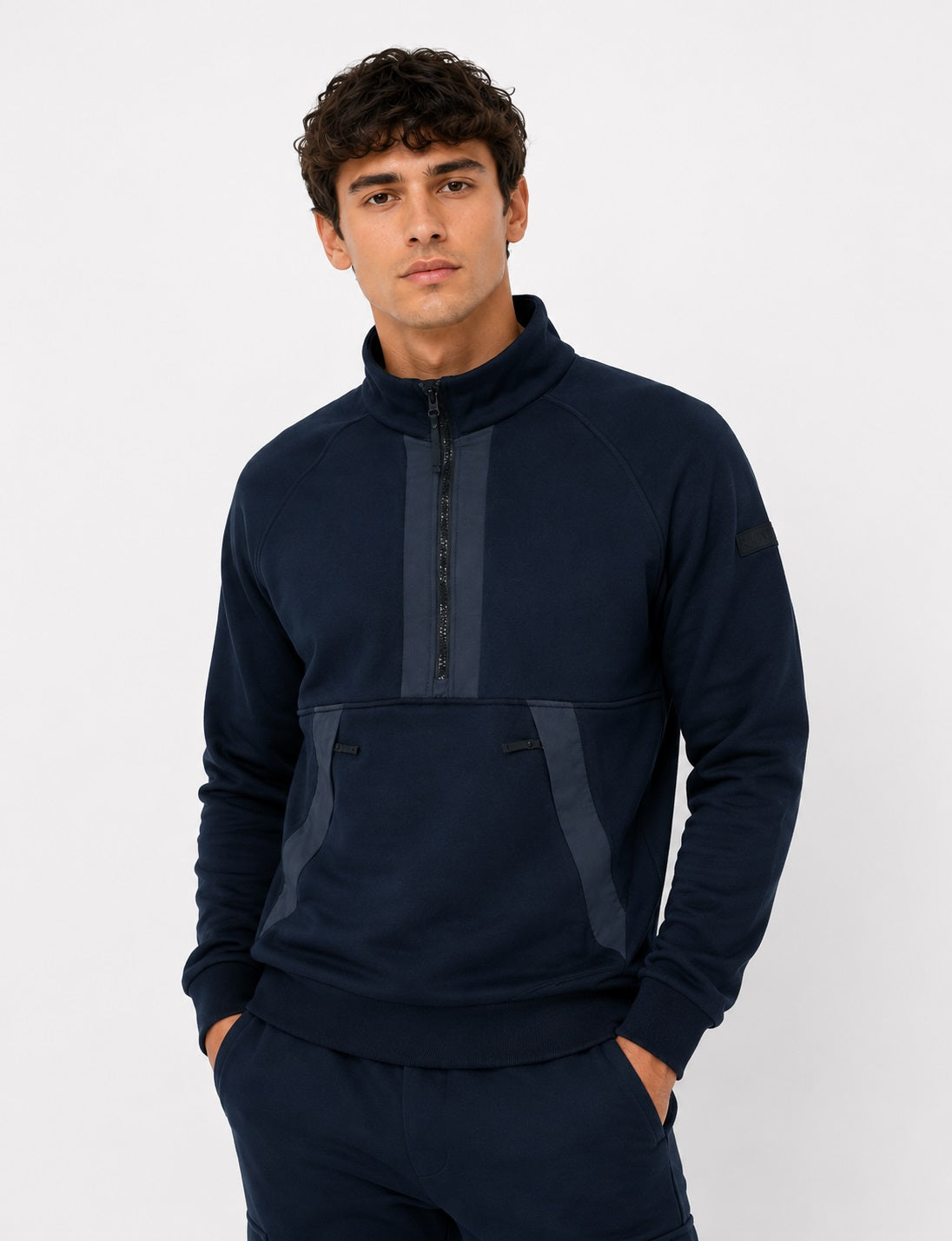 Avventura Therma Heat Half Zip Sweatshirt 605 - Navy