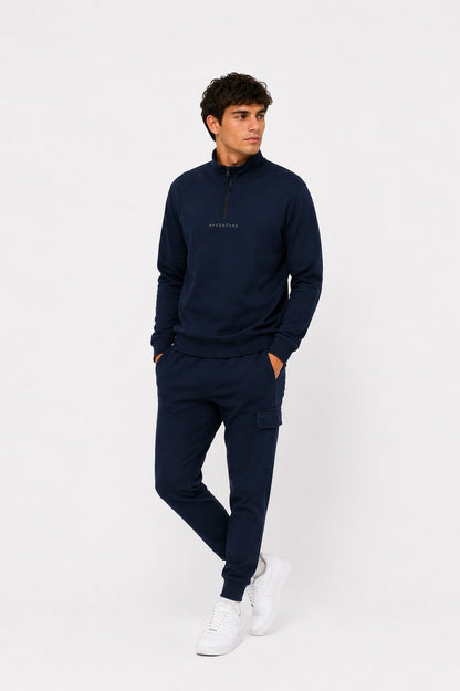 Avventura Therma Heat Half Zip Sweatshirt 611 - Navy