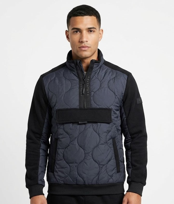 Avventura Therma Heat Half Zip Hybrid Sweatshirt 609 - Navy/Black