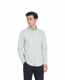 Original Penguin Long Sleeve Oxford Shirt - Silt Green