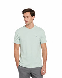 Original Penguin Embroidred Pete T-Shirt - Silt Green