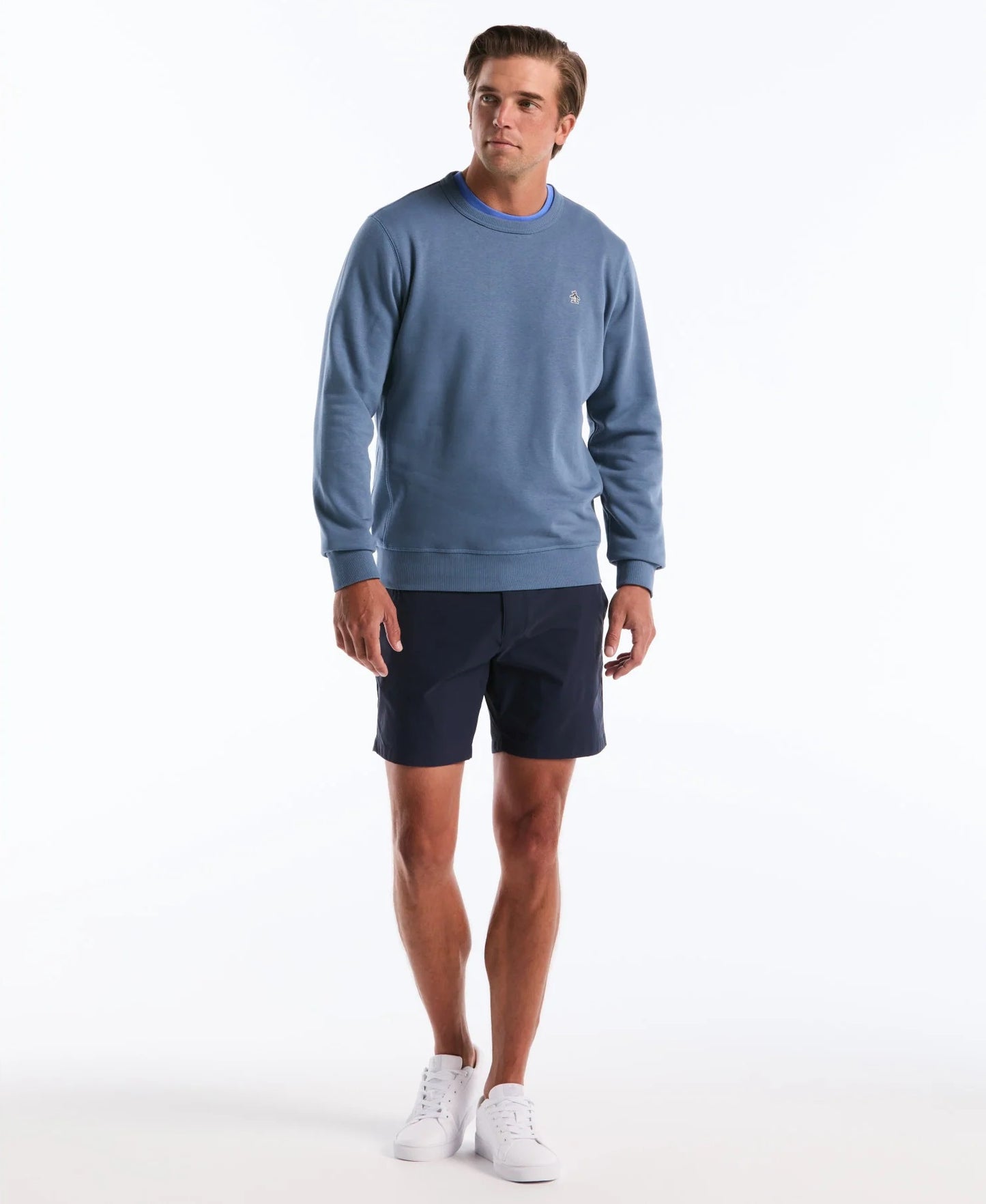 Original Penguin Sticker Pete Sweatshirt - Copen Blue