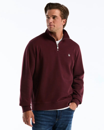 Original Penguin Sticker Pete Half Zip Sweatshirt - Port Royale