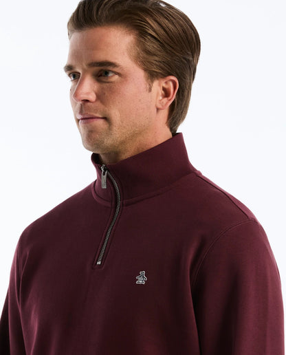 Original Penguin Sticker Pete Half Zip Sweatshirt - Port Royale