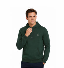 Original Penguin Sticker Pete Pullover Fleece Hoodie - Sycamore