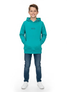 Boys Diesel Samuel Pull Over Hoodie - Teal