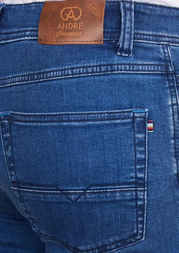 Andre Sanchez Straight Leg Jean - Mid Blue
