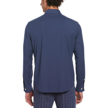 Original Penguin Long Sleeve Oxford Shirt With Stretch - Sargasso Sea