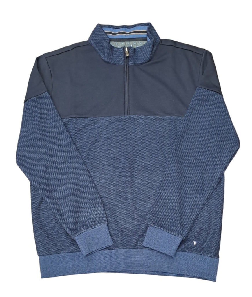 Daniel Grahame Half Zip Casual Sweater 27 - Navy