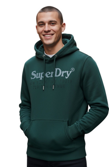 Superdry New York Venue Hoodie - Dark Pine Green