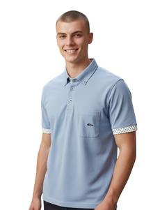 Dario Beltran Short Sleeve Polo - Blue