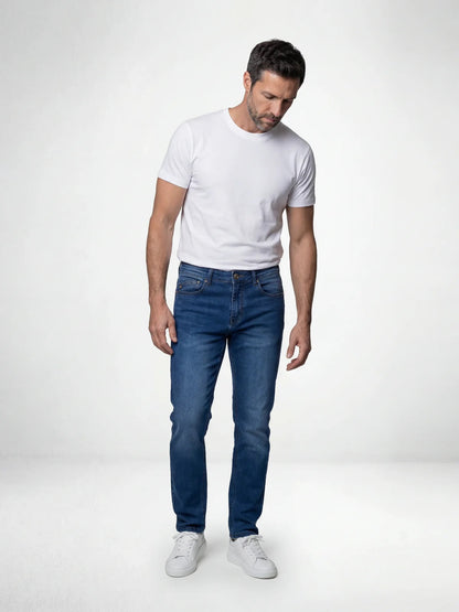Mish Mash 1984 Seltzer Tapered Fit Denim Jean - Blue Black