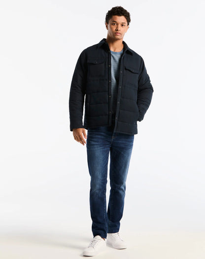 Original Penguin Ripstop Quilted Shacket - Dark Sapphire