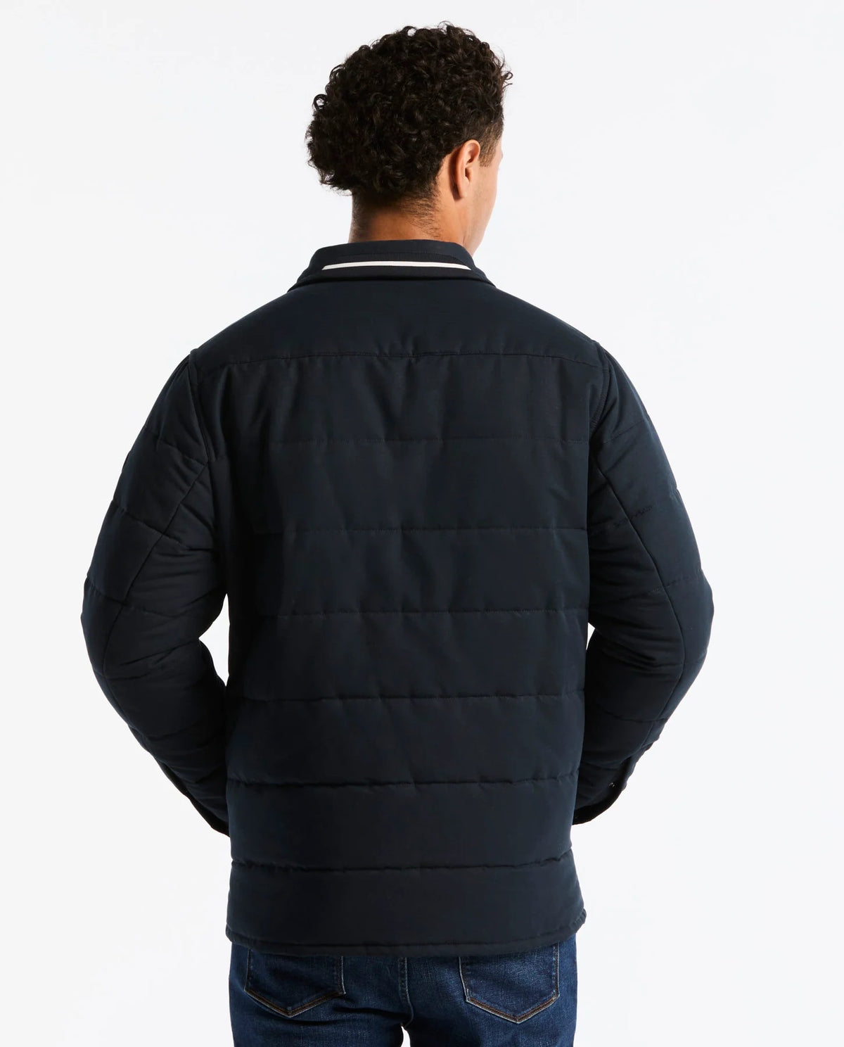 Original Penguin Ripstop Quilted Shacket - Dark Sapphire