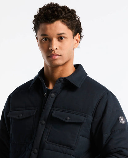 Original Penguin Ripstop Quilted Shacket - Dark Sapphire
