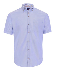 Andre Shannon Short Sleeve Oxford Shirt - Navy