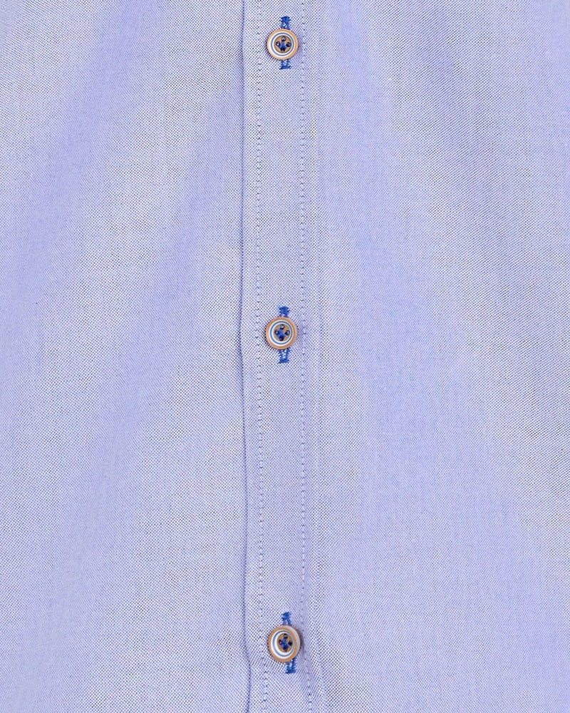 Andre Shannon Short Sleeve Oxford Shirt - Navy