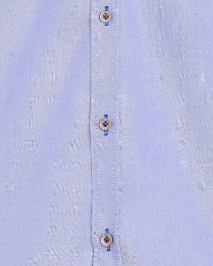 Andre Shannon Short Sleeve Oxford Shirt - Navy