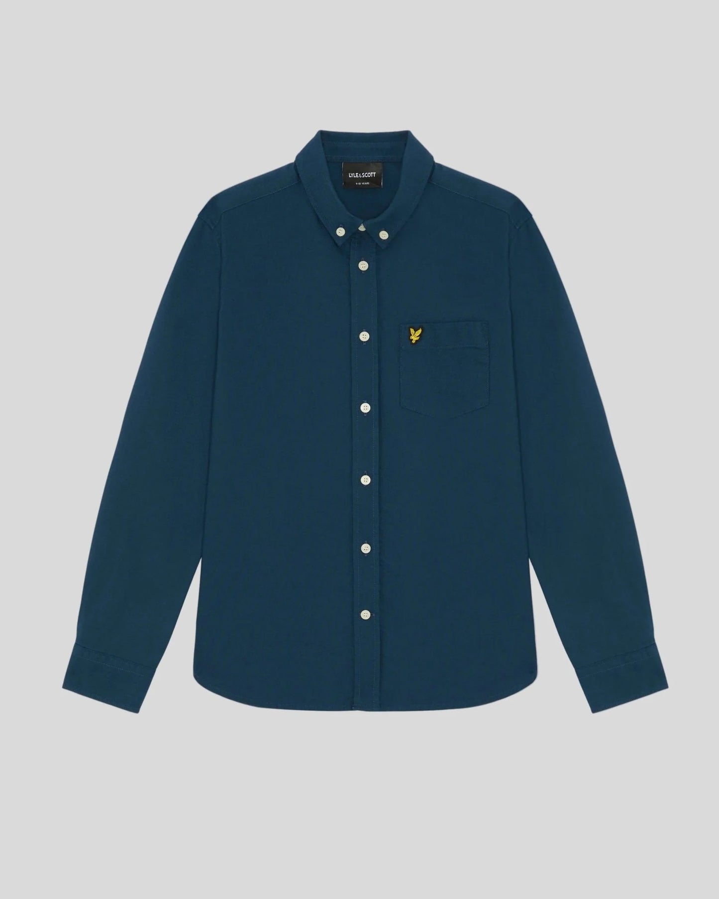 Lyle & Scott Plain Flannel Casual Shirt - Aegean Blue