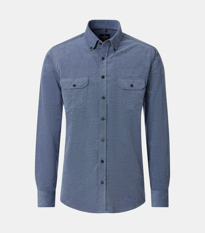 Casa Moda Long Sleeve Casual Shirt 100 - Blue
