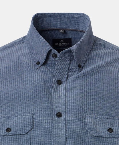 Casa Moda Long Sleeve Casual Shirt 100 - Blue