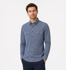 Casa Moda Long Sleeve Casual Shirt 100 - Blue