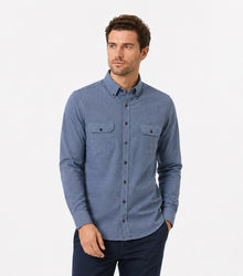 Casa Moda Long Sleeve Casual Shirt 100 - Blue