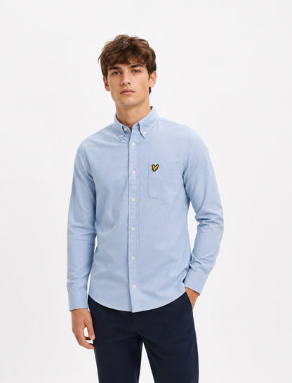 Lyle & Scott Plain Oxford Casual Shirt - Riviera