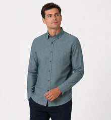 Casa Moda Long Sleeve Casual Shirt 300 - Blue/Green