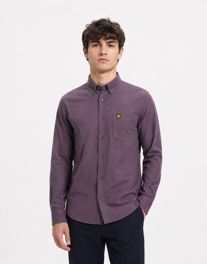 Lyle & Scott Plain Oxford Casual Shirt - Haze Purple