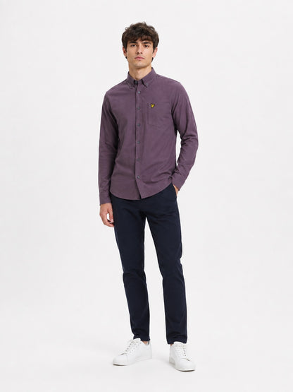 Lyle & Scott Plain Oxford Casual Shirt - Haze Purple