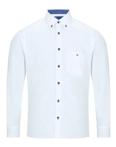 Daniel Grahame Long Sleeve Casual Shirt - White