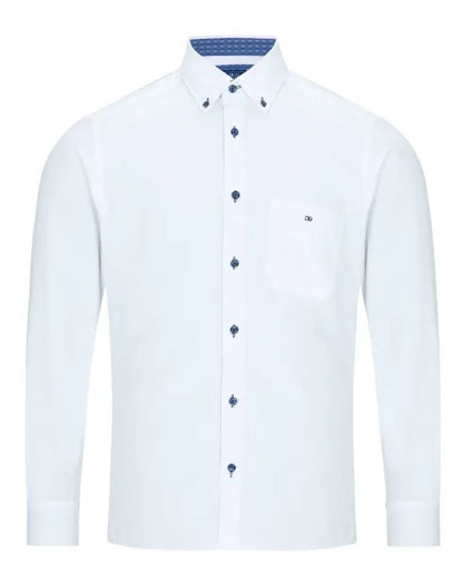 Daniel Grahame Long Sleeve Casual Shirt - White
